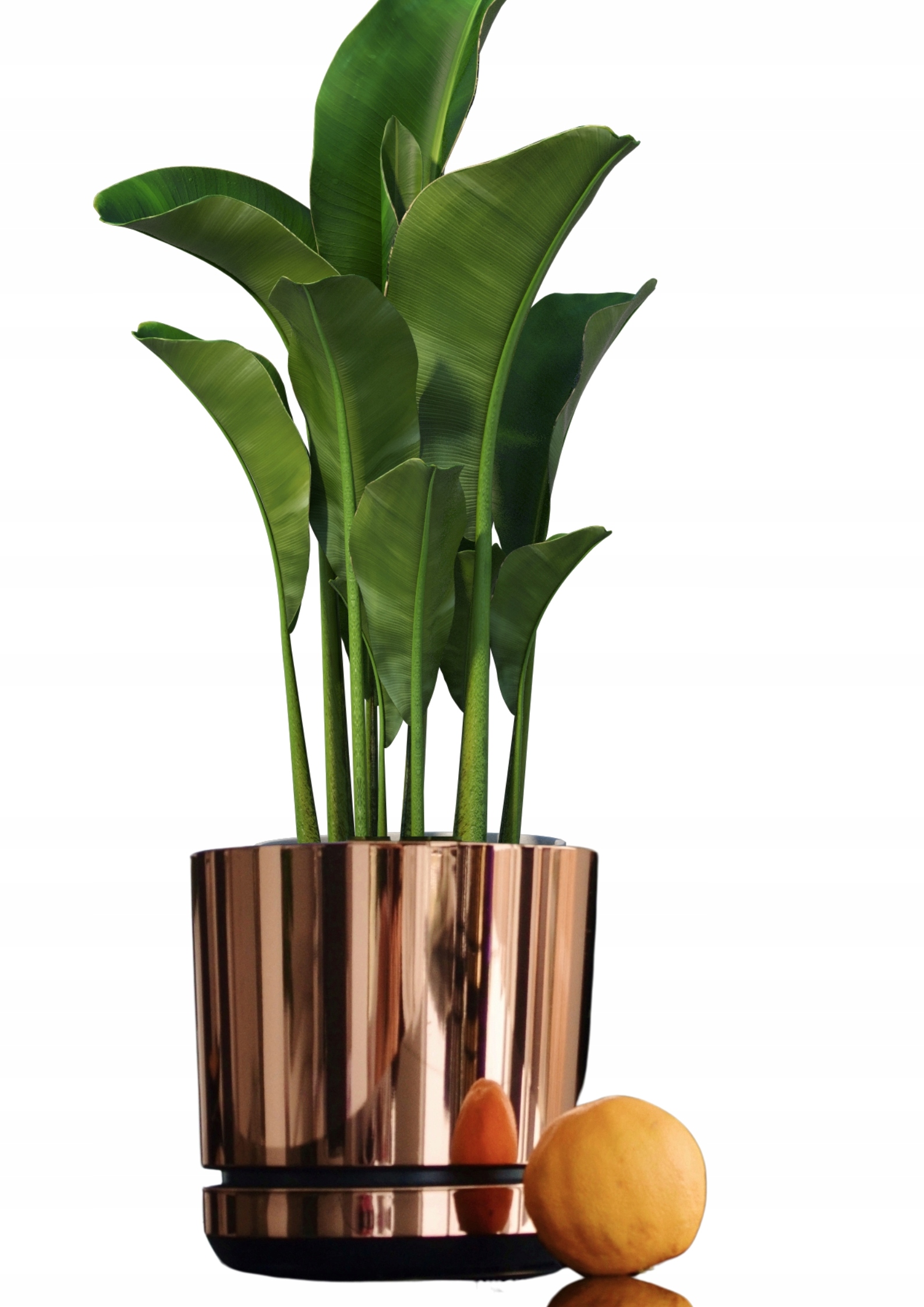 32 Doniczka z podstawką Łososiowa donica duża szeroka nowoczesna wys połysk