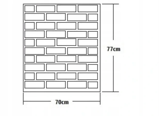 x20 PANEL PANELE ŚCIENNE 3D SAMOPRZYLEPNE KAMIEŃ CEGŁA TAPETA MUR IMITACJA Marka Domzpaneli