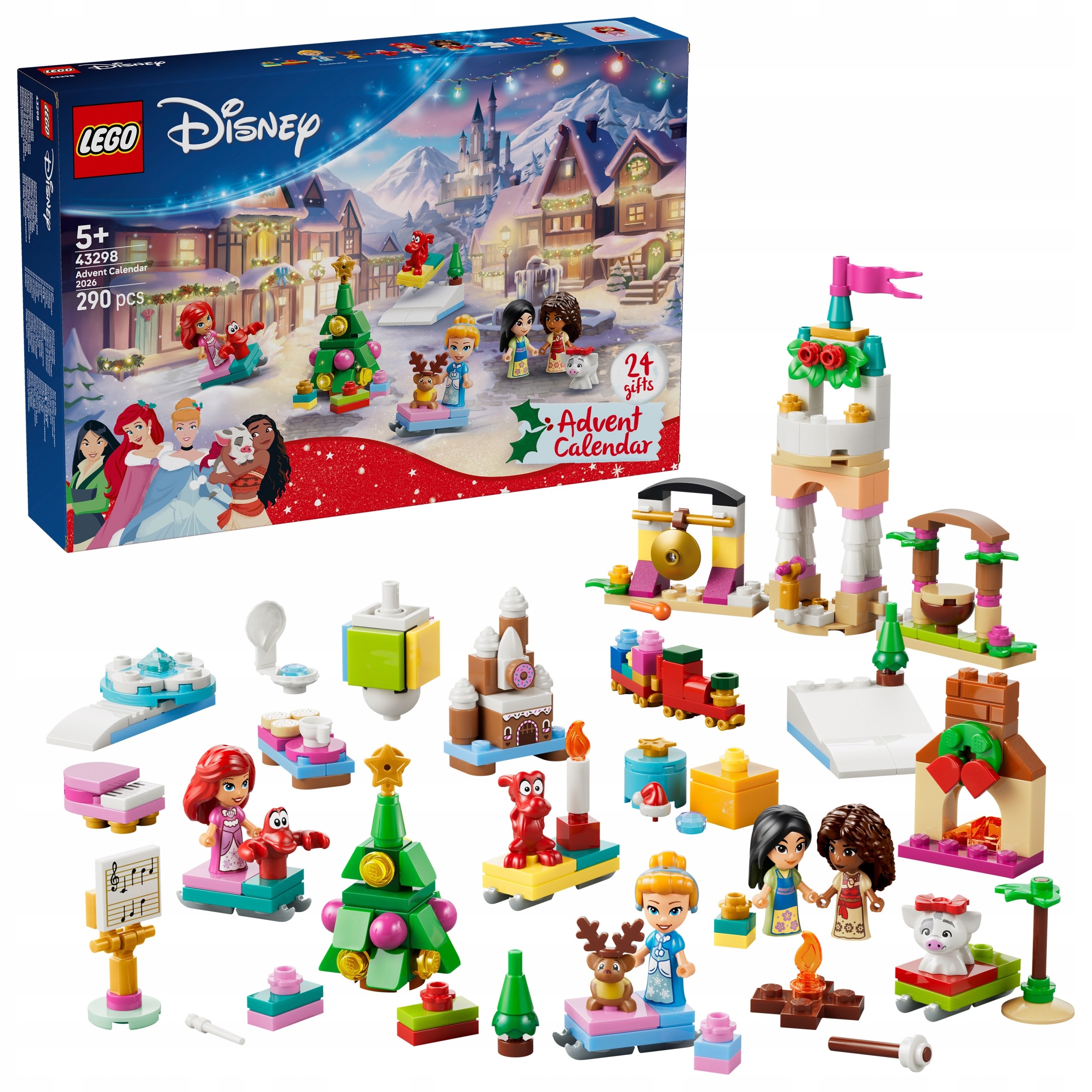 Lego Disney 43298 Adventní kalendář 2026 Princezny Hra Figurky Stavebnice