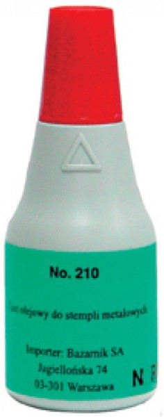 Tusz do stempli metalowych NORIS 210 czerwony
