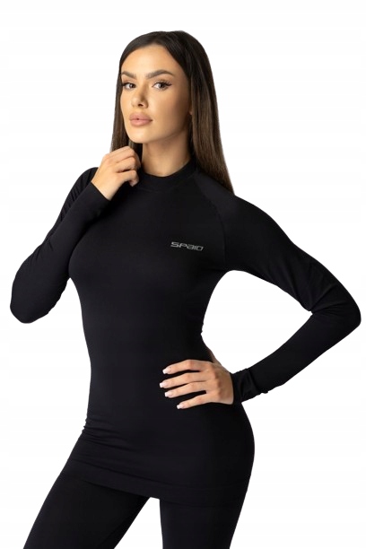 Spaio Koszulka damska termoaktywna z długim rękawem Alpha czarna r. XL
