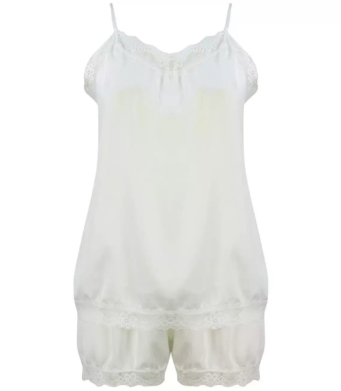 Komplet kraťasy s krajkou pyžamový top 3XL/4XL