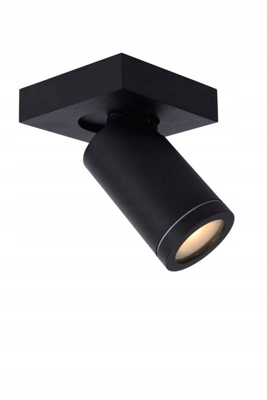 Lucide Taylor Černý stropní spot GU10 5W 2200-3000K IP44 stmívatelný