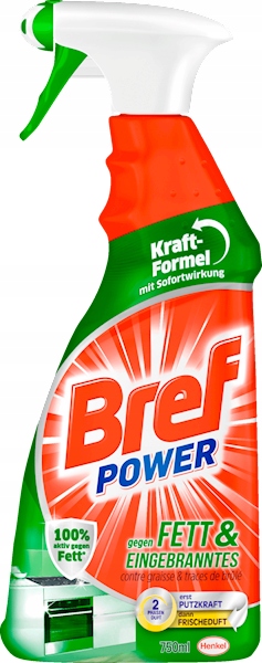 

Bref Power Spray do Czyszczenia Tłuszczu i Przypal