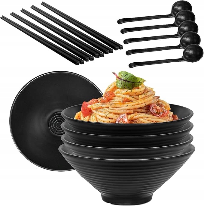 Miska Ramen X5 Japonská Miska Na Ramenu Misky 1000 ml Lžíce Tyčinky Ramen