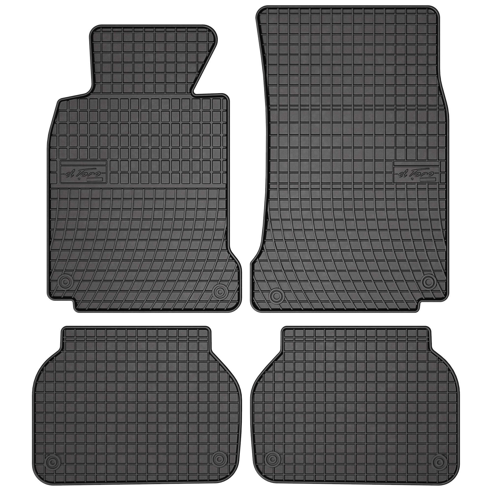 Gumové koberce černé Bmw 5 E39 1995-2003