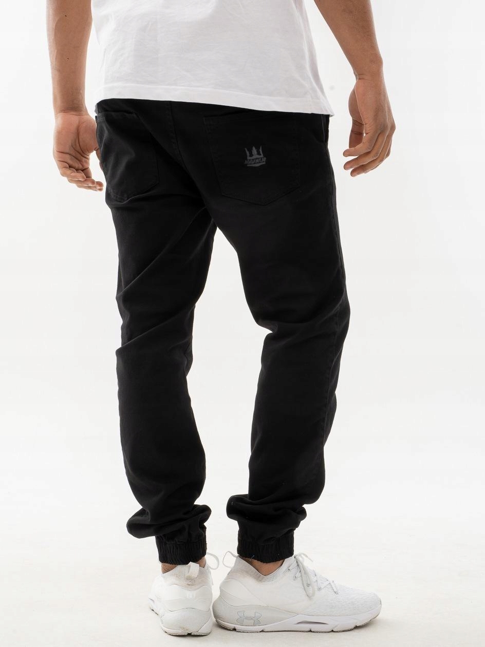

Spodnie Jogger Jigga Modne Czarne Szare Crown XL