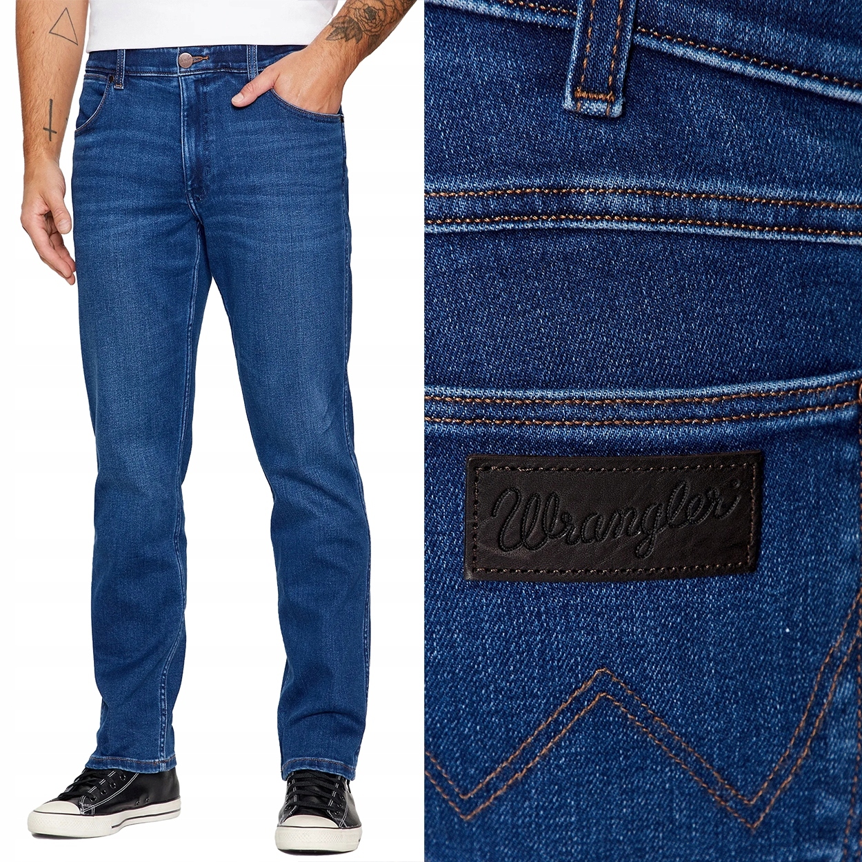 Wrangler Greensboro Olympia Free To Stretch jednoduché džínové kalhoty W33 L36