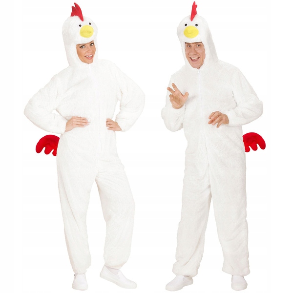 Kostým Kuřecí Slepice Plyšový Kohout Unisex Velikonoce M/L
