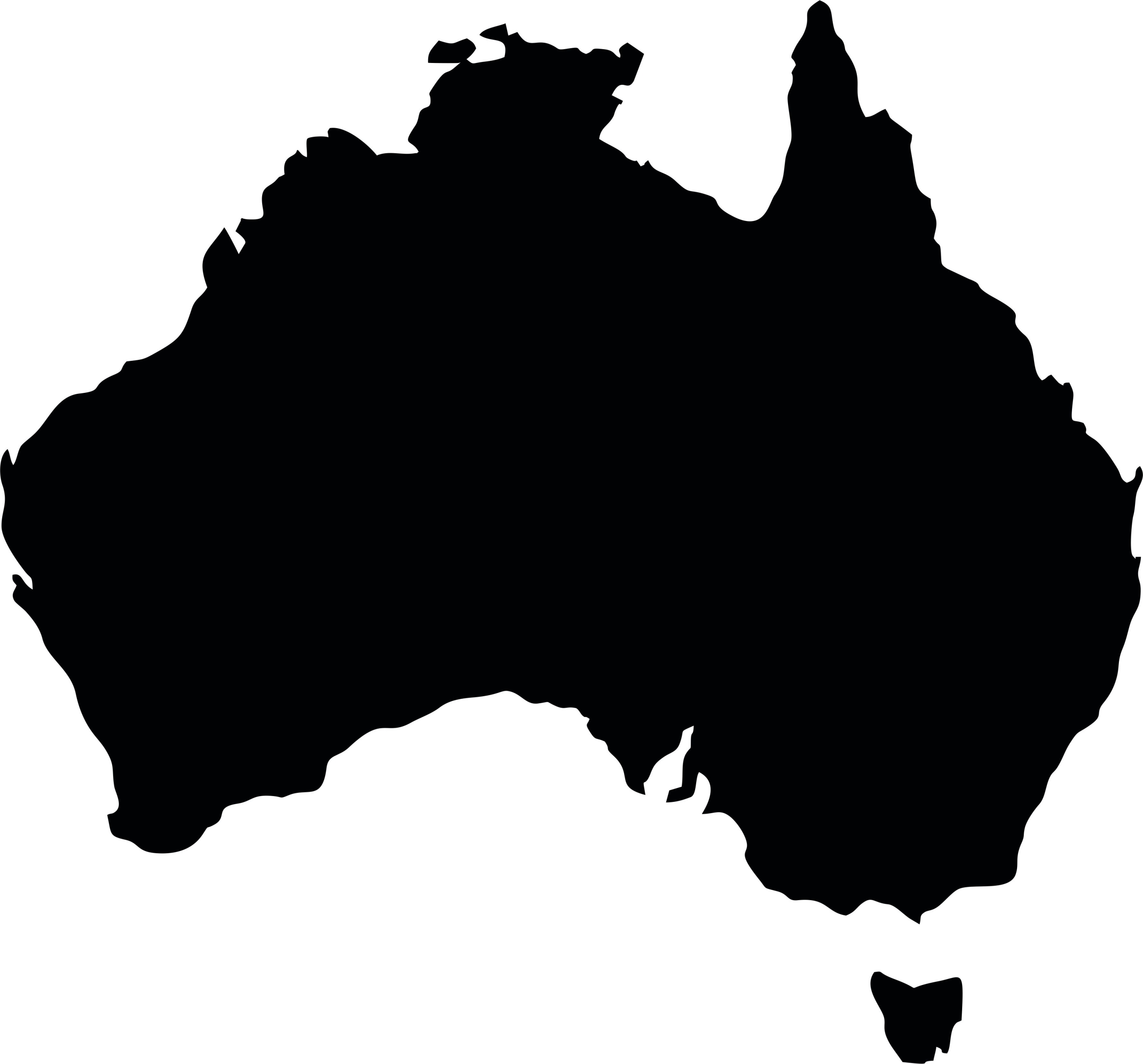 Kovová mapa Austrálie magnety tabule plech Kontinenty 60x48