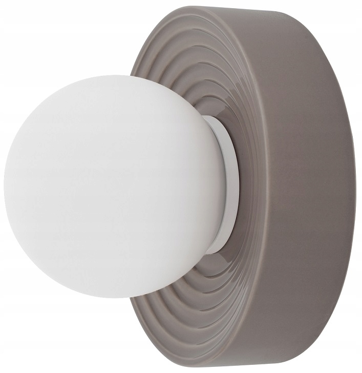 Nowodvorski Nástenná Lampa 11747 Nástenná Hnedá Clay M Brown Sklo Keramika