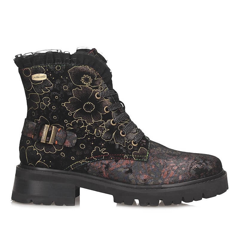 Stylové dámské kotníkové boty Laura Vita 0007211 Kouleo 47 Noir SL51584D-7