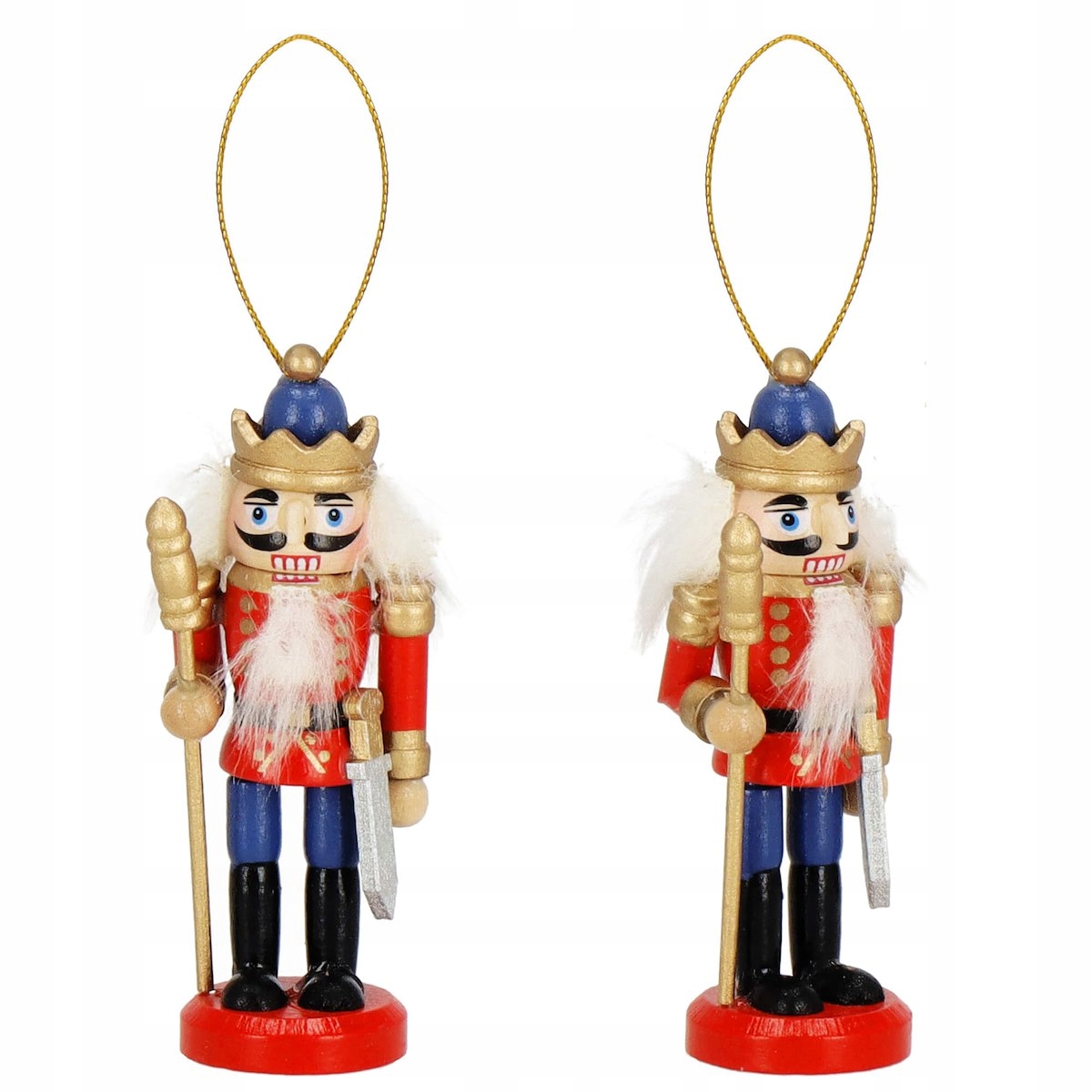 ZAWIESZKA DZIADEK DO ORZECHÓW OZDOBA CHOINKA 3szt Materiał drewno