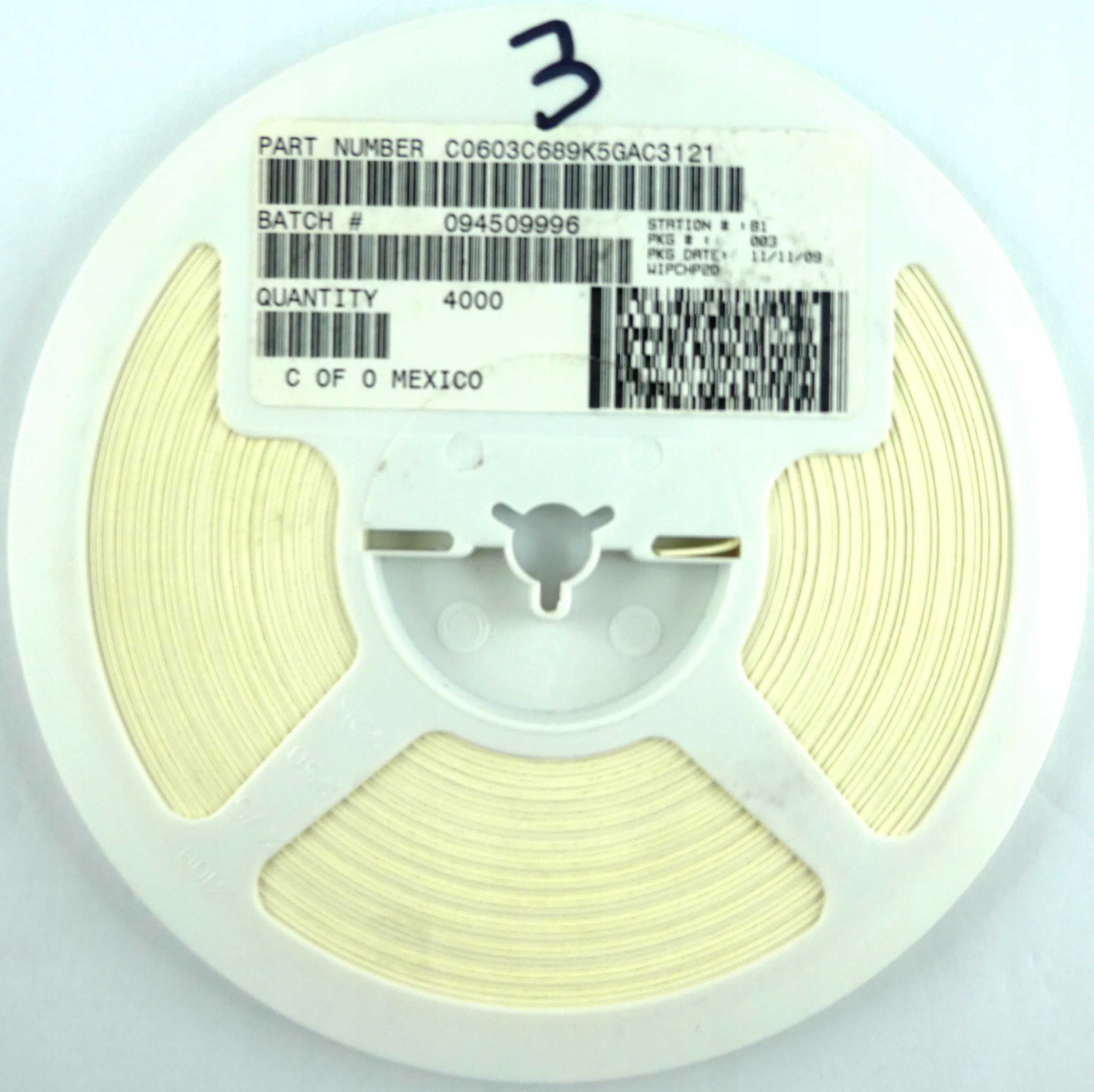 

Ceramiczny 6,8 pF 10% 50VDC 100szt.