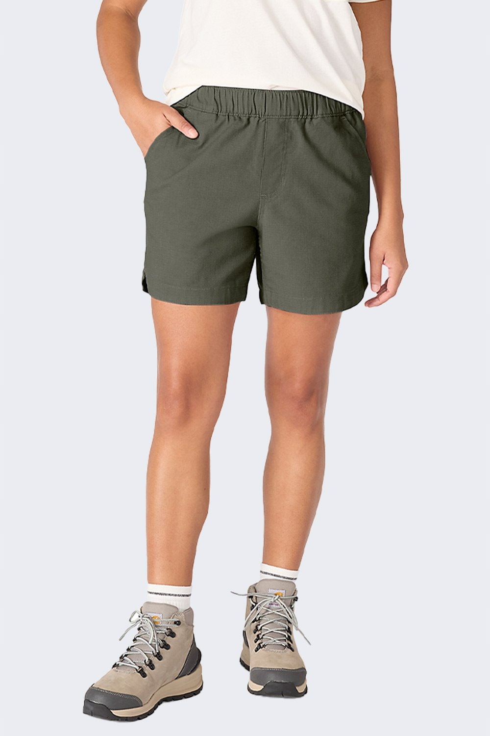 Dámské Kraťasy Carhartt Force RipStop Dusty Oliv