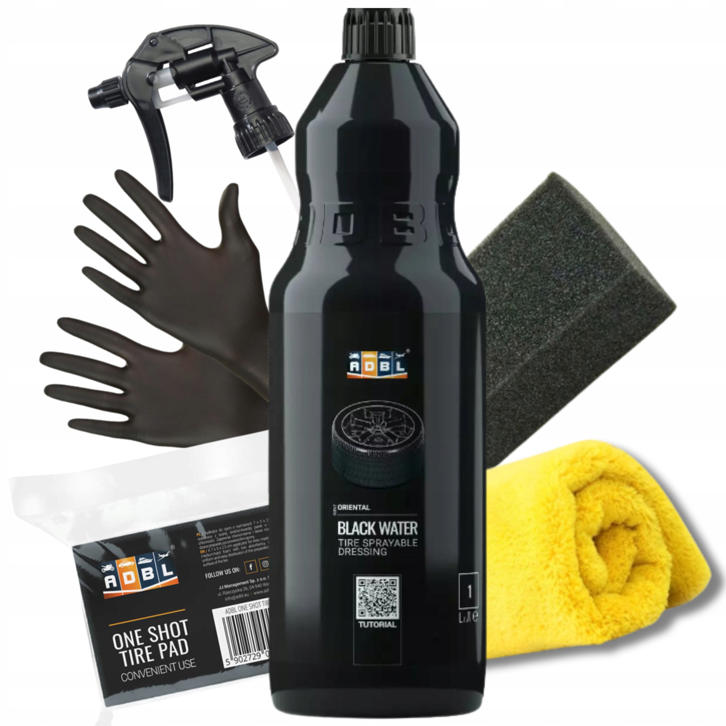 ADBL BLACK WATER DRESSING DO OPON I GUMY 1L ZESTAW