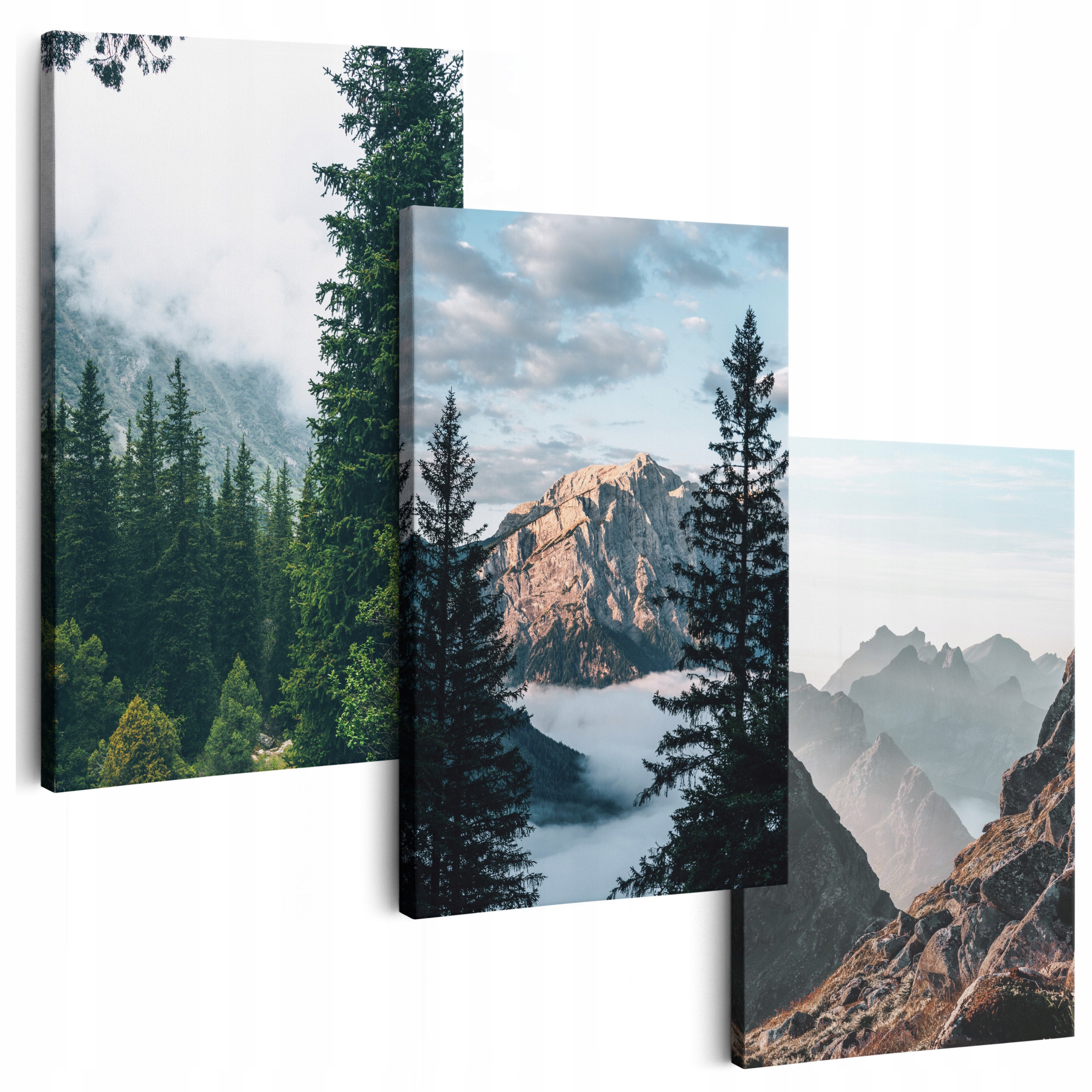 Obraz Na Plátně 150 cm **mnoho vzorů** Obrazy Do Obývacího Pokoje Triptyki Krajina