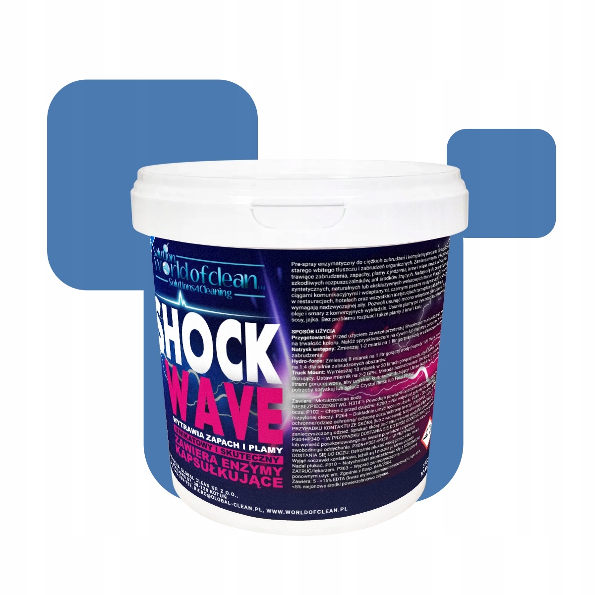 Levně Solution World of Clean Shockwave 1Kg předsprej