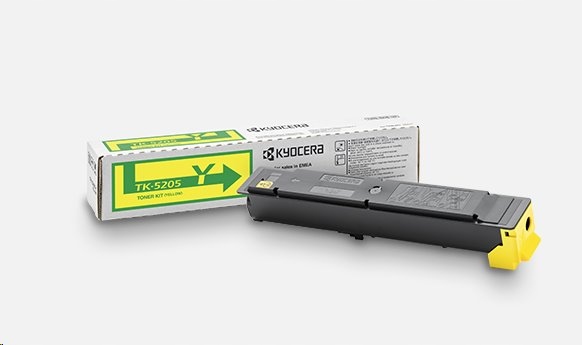 Kyocera TK-5205Y Toner yellow na 12 000 A4 (pri 5% pokrytí), pre TASKalfa…