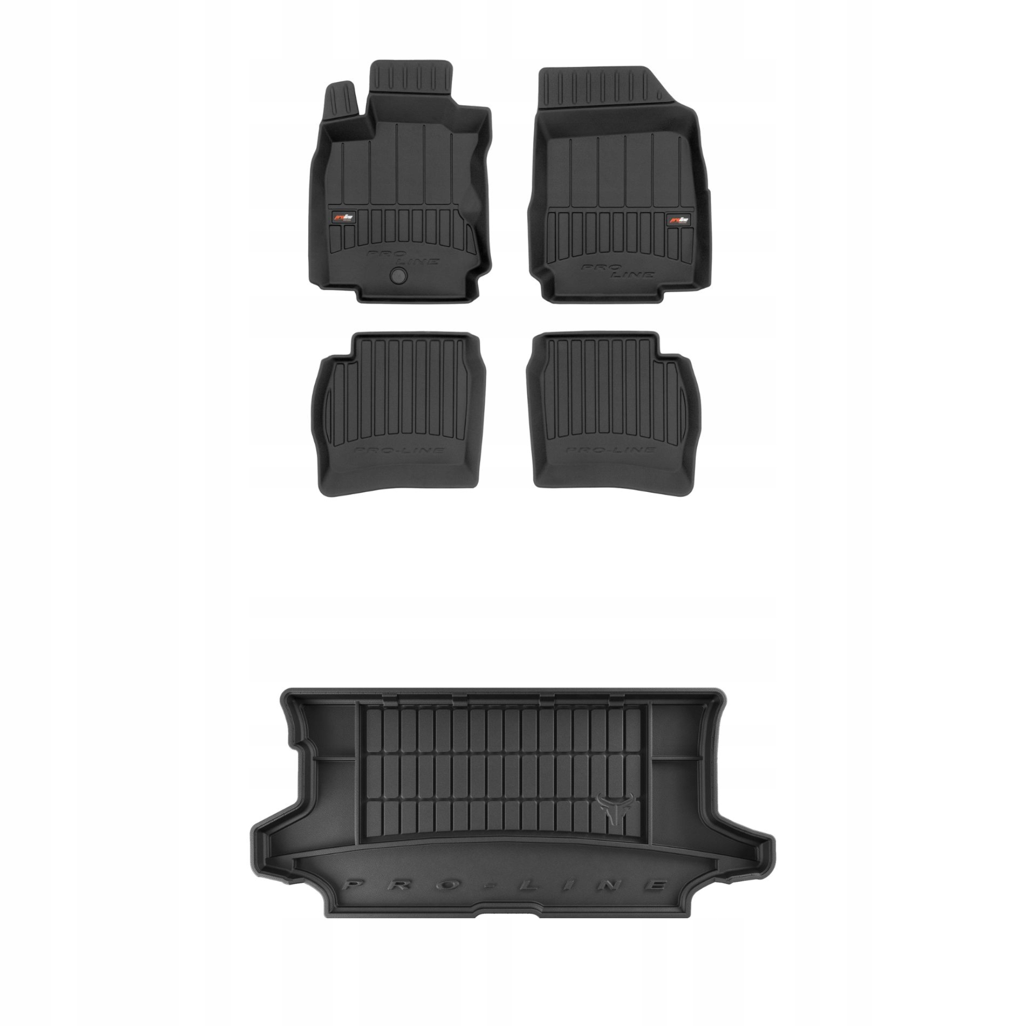 Sada gumových koberců a rohoží pro Nissan Note I 2006-2012