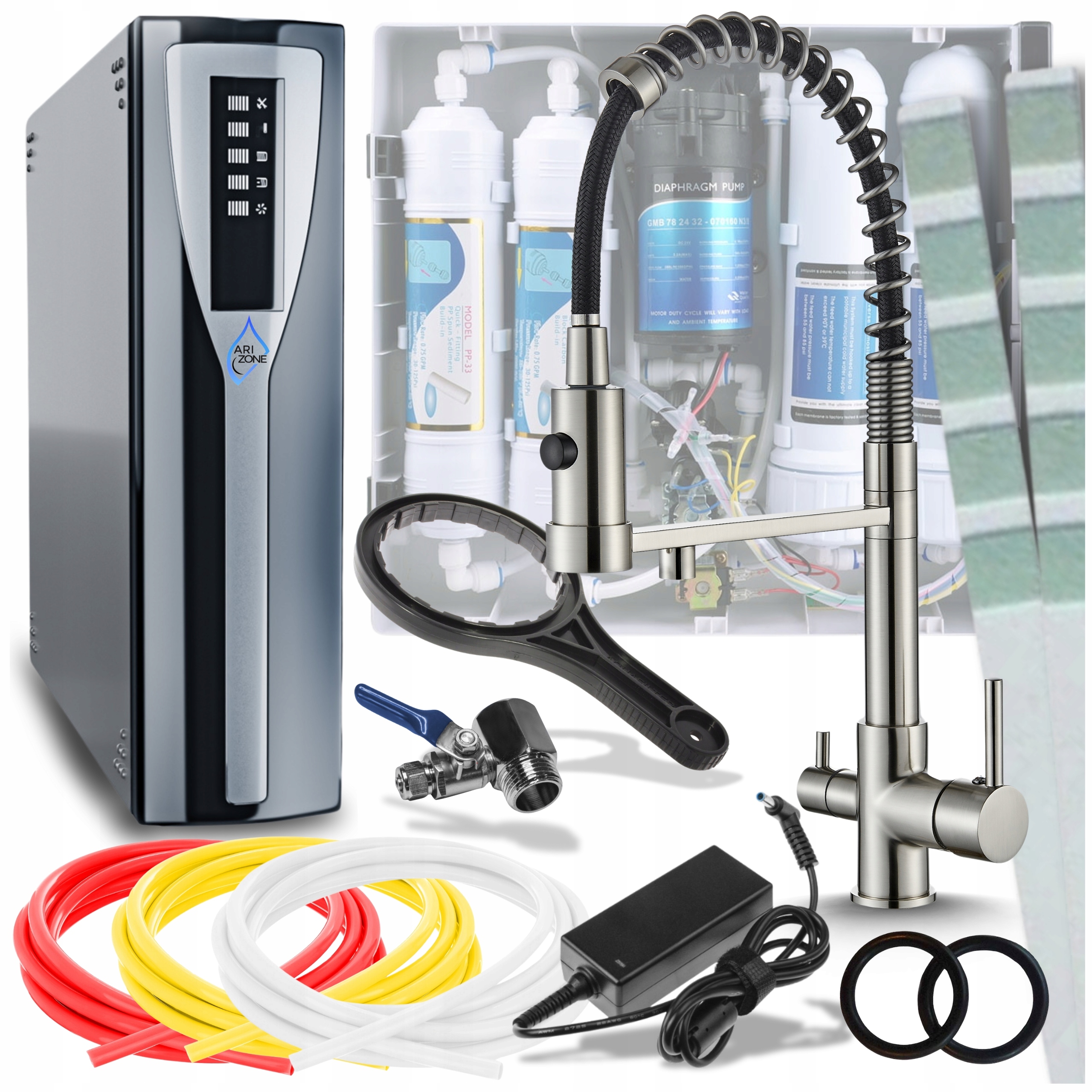 Sada na filtrovanie vody Kuchynský filter Trojcestná batéria Kohútik do kuchyne