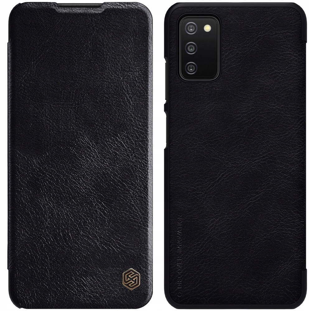 Nillkin Qin skórzana kabura etui do Samsung Galaxy A03s czarny
