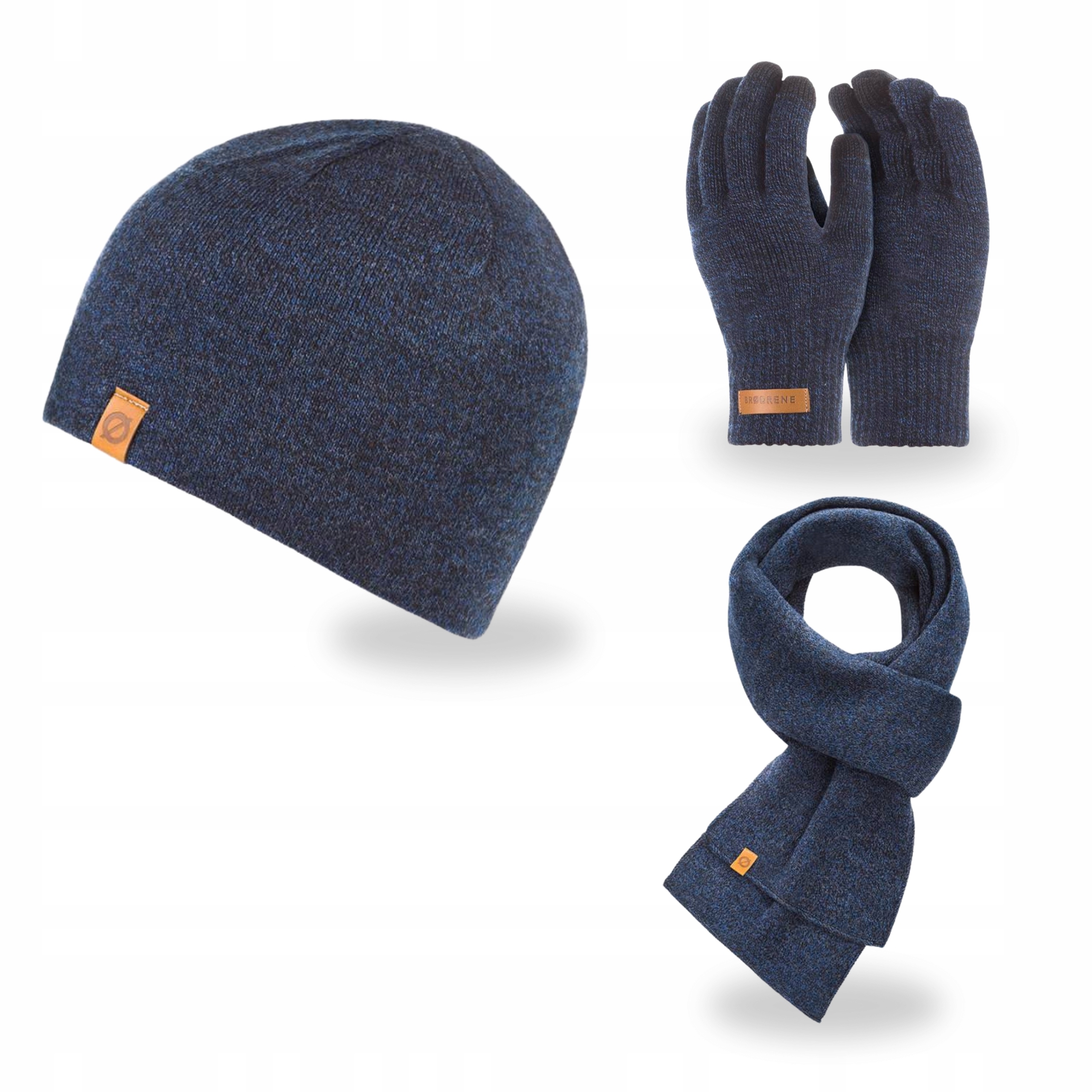 Čepice Pánská zimní čepice Beanie Zateplená šála Klasické dotykové rukavice