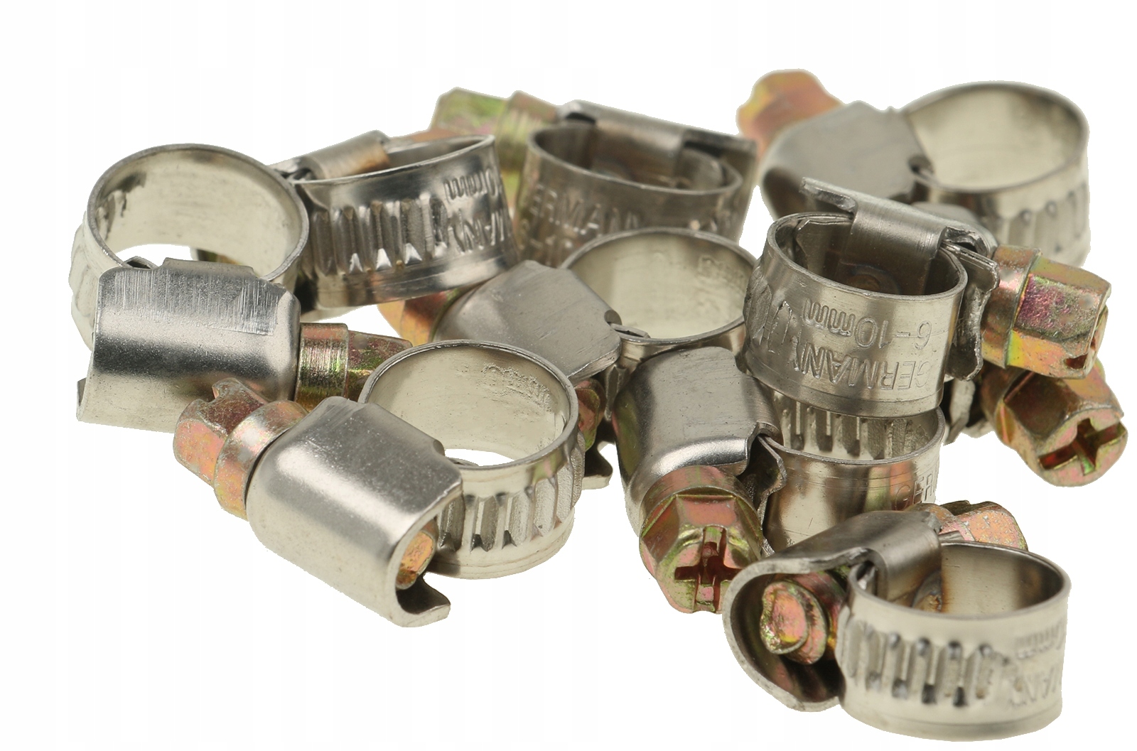 OBEJMA OPASKA ZACISKOWA SKRĘCANA ŚLIMAKOWA METALOWA NIERDZEWNA 6-10 10 szt