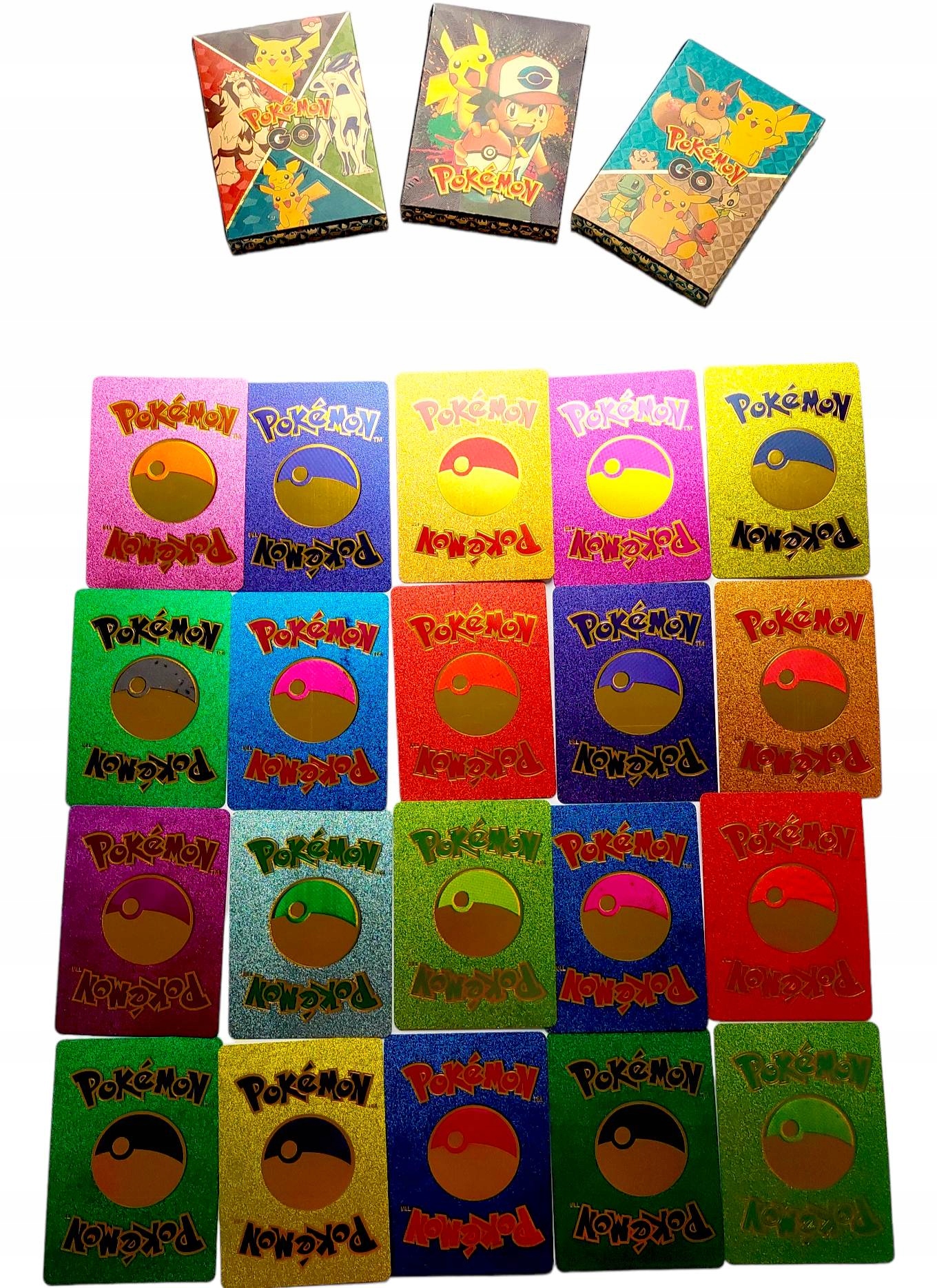 

Karty Pokemon Kolorowe Duże Moce Hp 30 szt