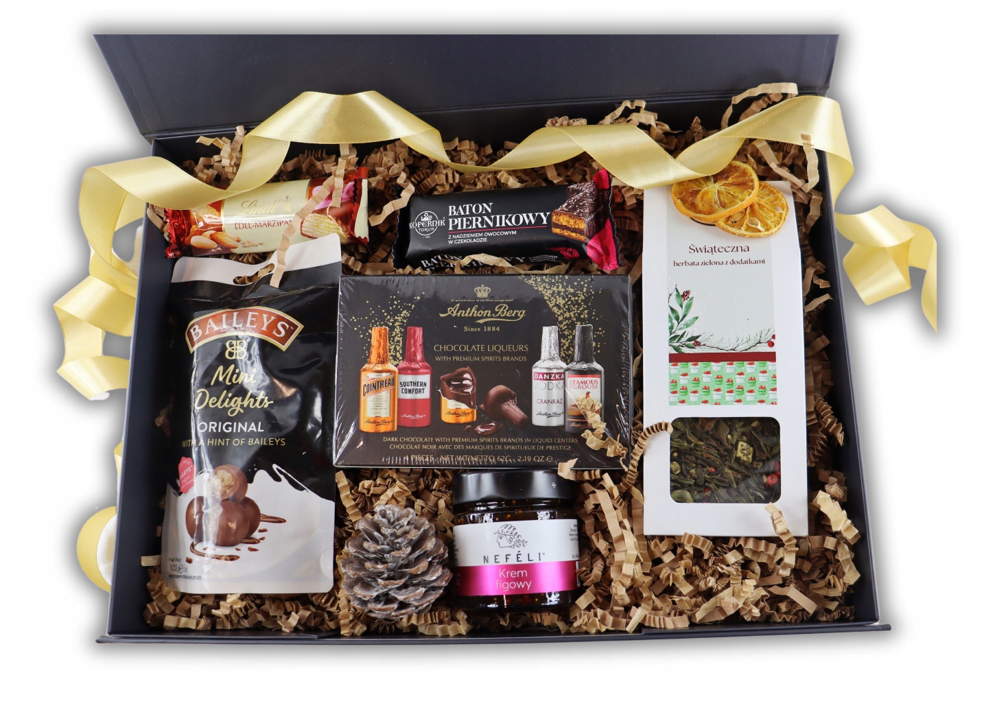 Levně Box Vánoční Duch Vánoce koše dárkové krabičky vánoční balíčky na Vánoce