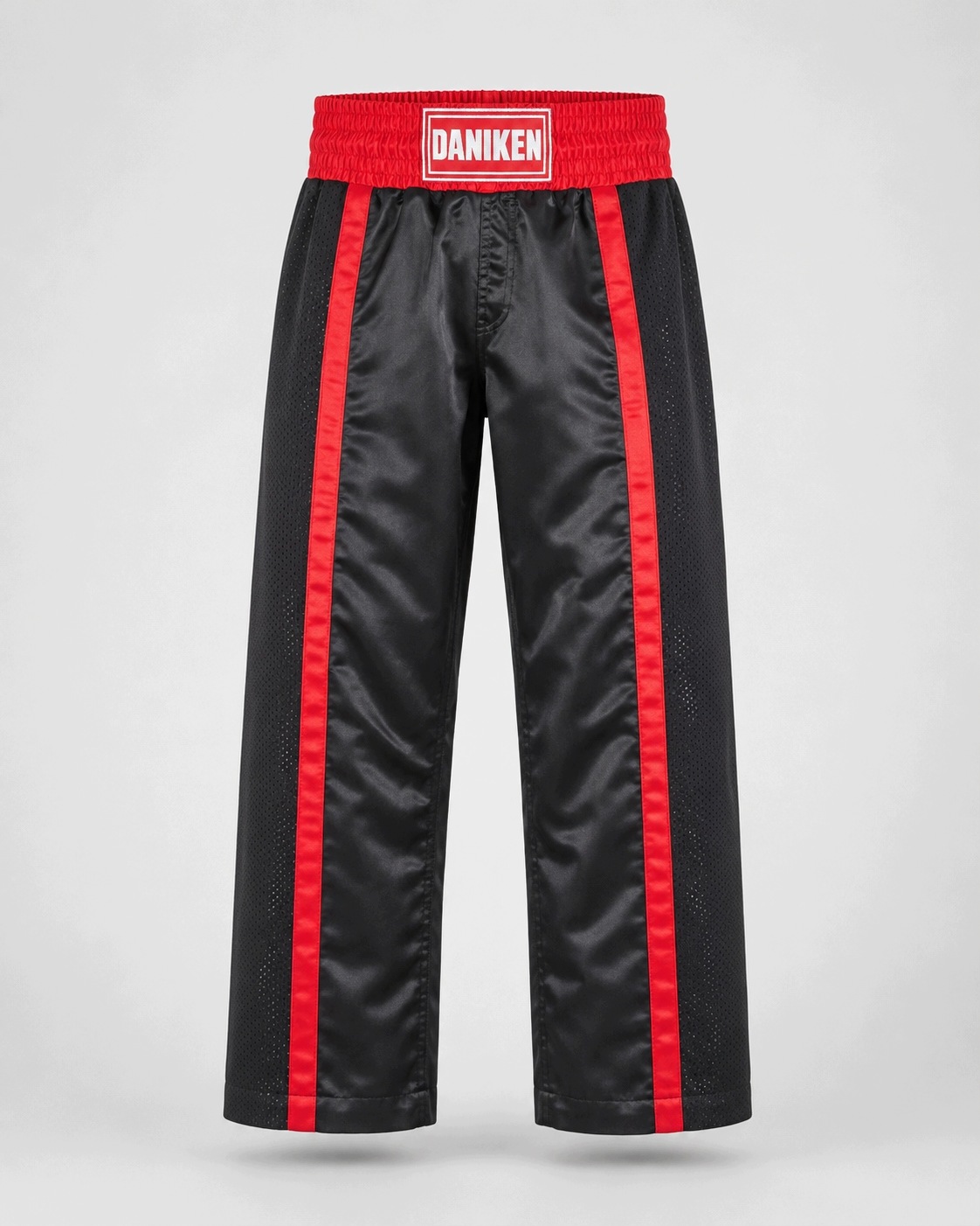 Daniken Spodnie Mesh kickboxing treningowe czarno/czerwone [Rozmiar