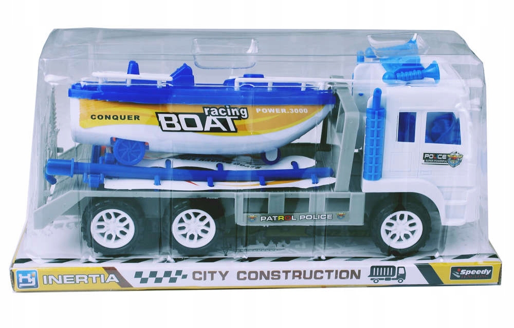 

Ciężarówka transporter Laweta 28 cm z łodzią