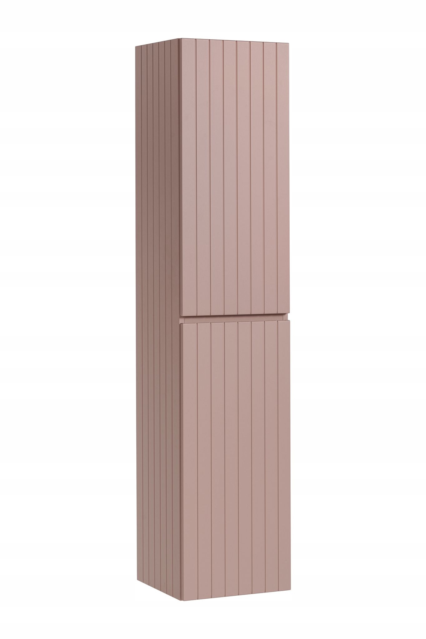 Szafka łazienkowa wisząca słupek 160 cm różowy