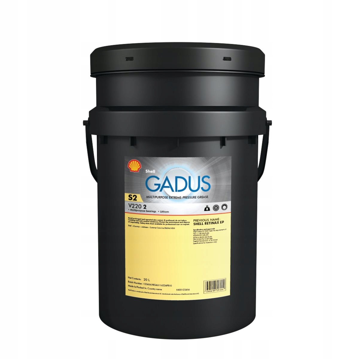 Литиевая смазка SHELL Gadus S2 V220 2, 18 кг