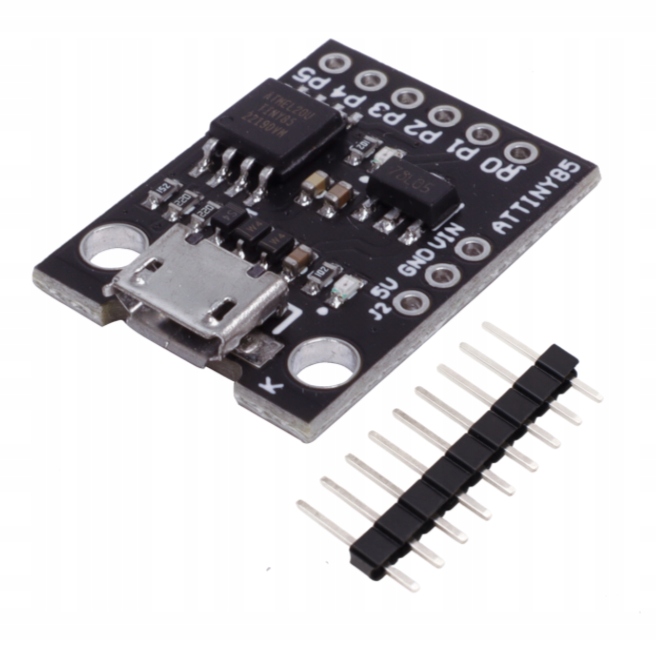 ATTINY85 Mini Modul - Micro USB - Arduino AVR kompatibilis - Digispark ...
