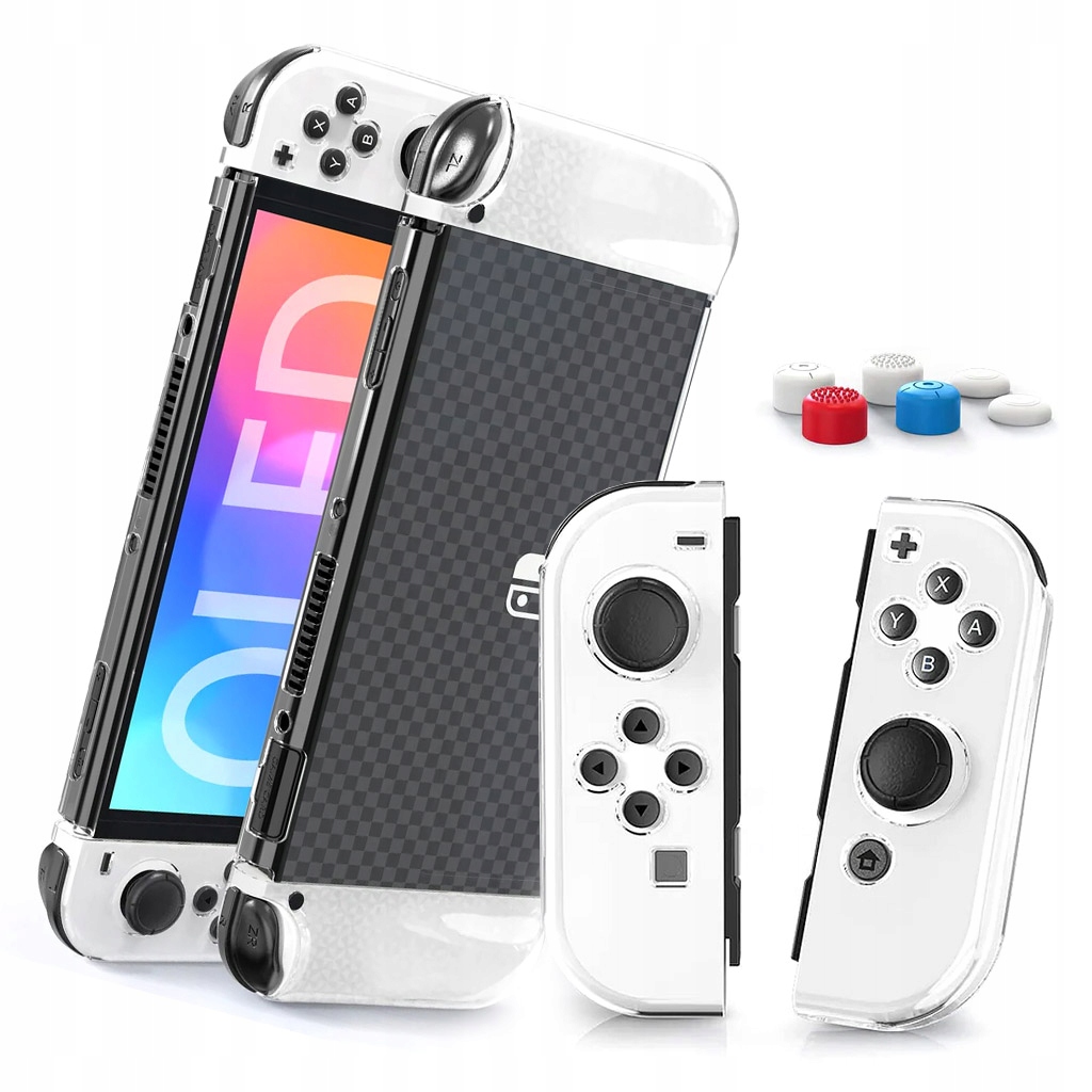 Etui Obudowa Na Nintendo Switch Oled I Nakładki Na Kontrolery Joycon