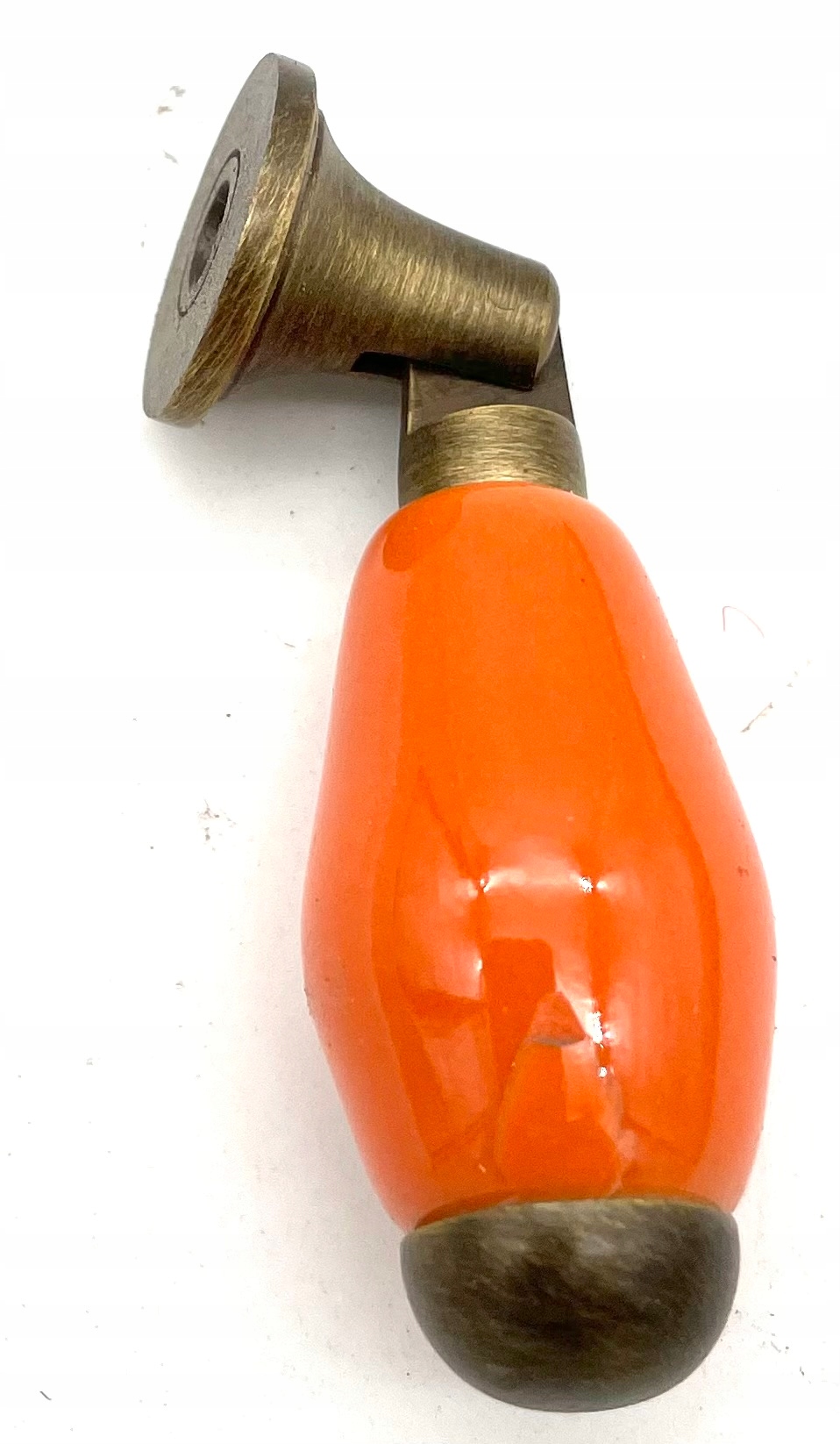 

Gałka Retro Mosiądz I Porcelana Sopelek