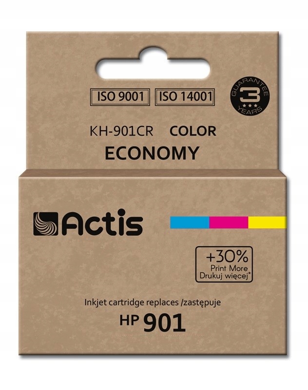 Actis KH-901CR Inkoust (náhrada Hp 901 CC656AE; Standard; 18 ml; barva)