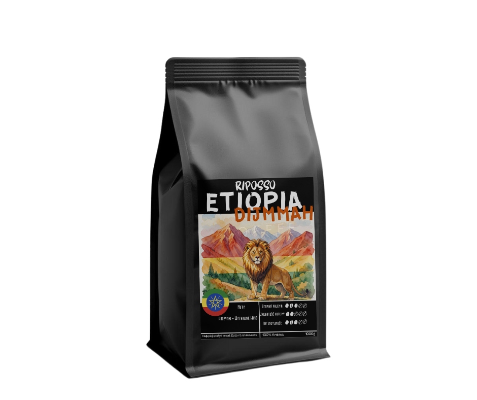 Riposso Etiopia Dijmmah 1kg kawa ziarnista 100% Arabica