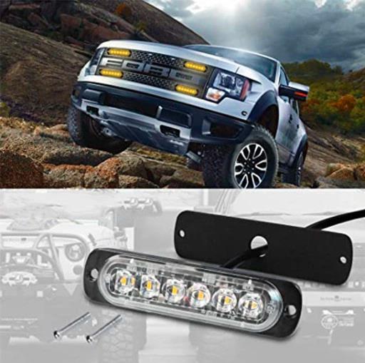 4 SZT stroboskopy led pomaranczowe lampy 24v Źródło światła LED