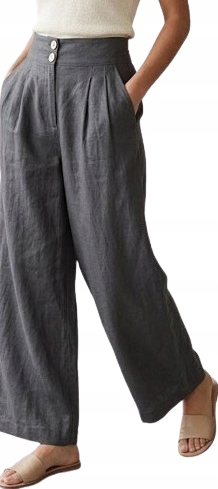Lněné Dámské Kalhoty Typu Wide Leg – Klasická Elegance A Příroda-puro Lino