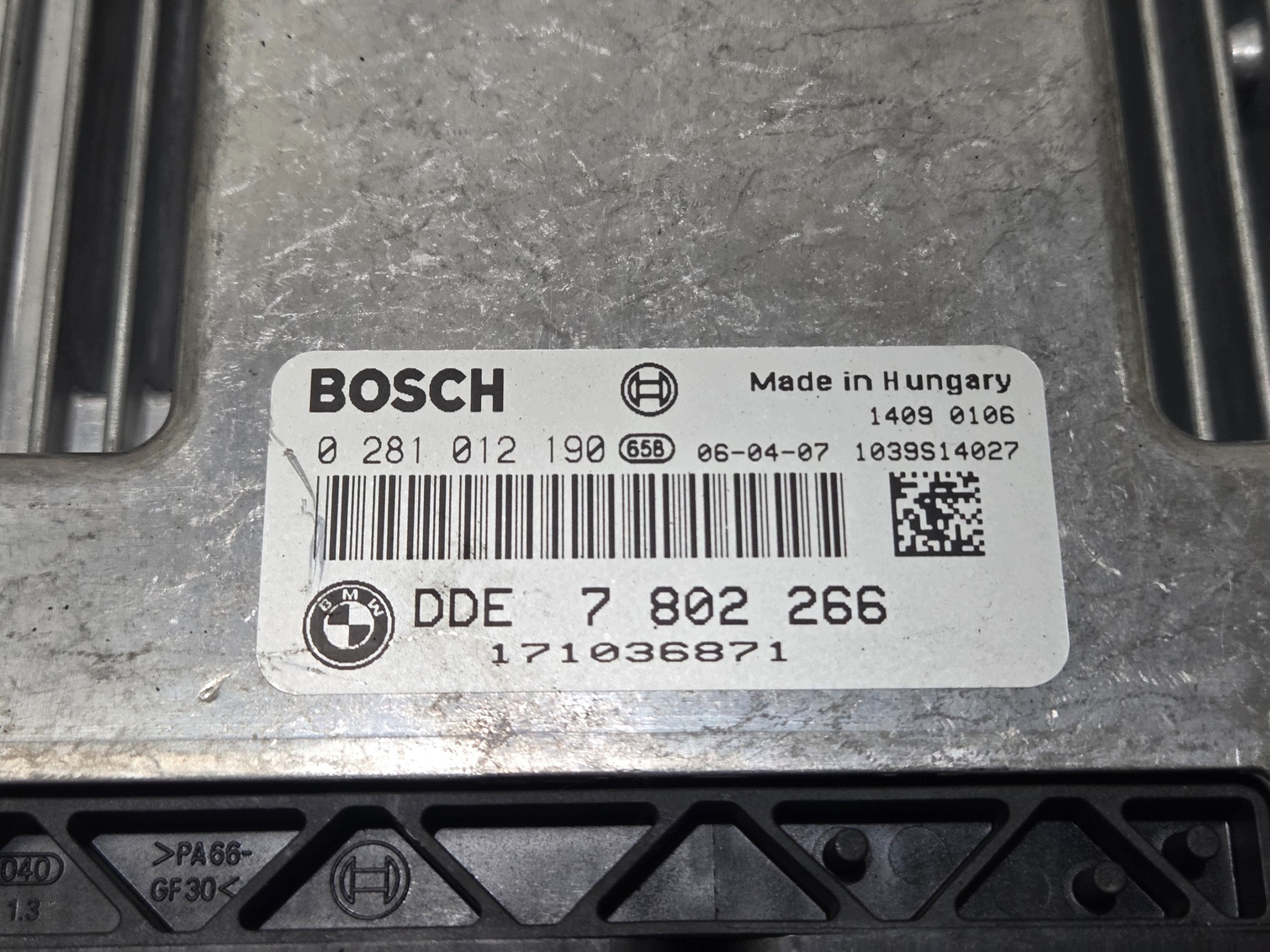 computer of the engine BMW E60 E61 525 D 7802266