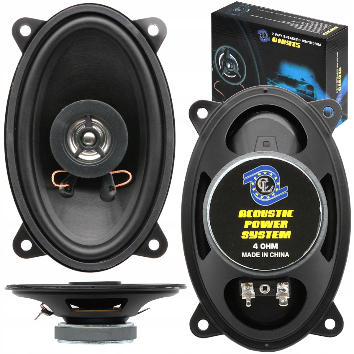 2 głośniki samochodowe DO IVECO DAILY FIAT DUCATO 4x6 cala OWALNE ELIPSY