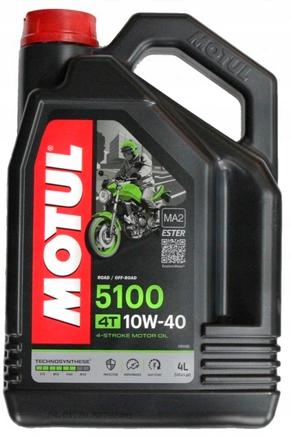 Olej Silnikowy Motocyklowy Motul 10W40 5100 Półsyntetyk 4L