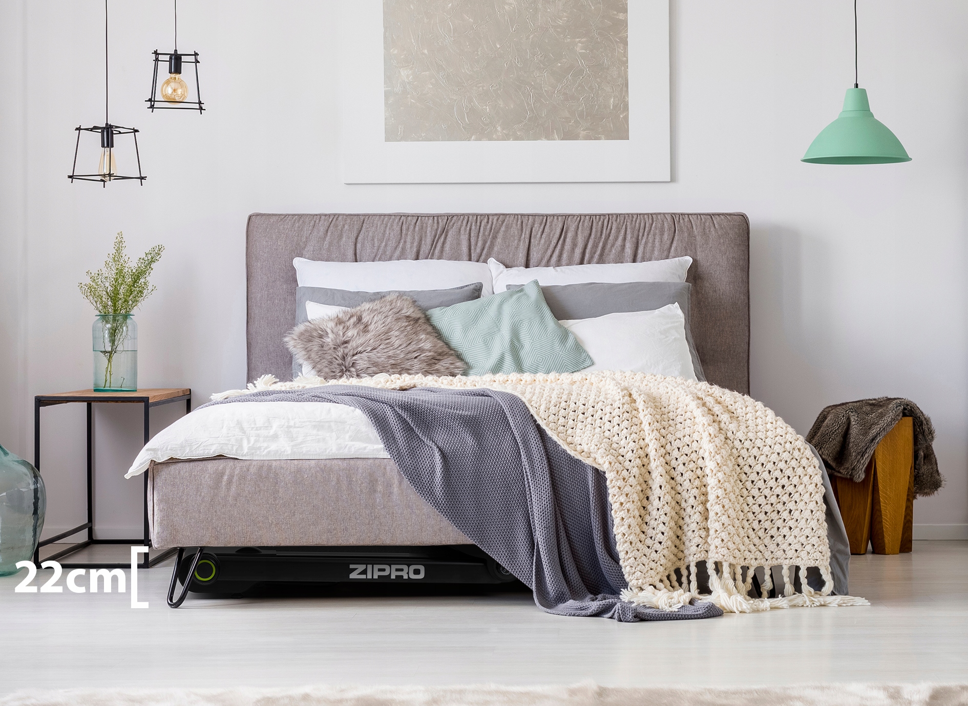 Bieżnia Domowa Elektryczna Składana iConsole Kinomap Pod Łóżko 22cm - Zipro Prędkość 0.8-16 km/h