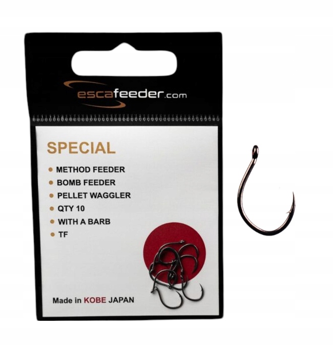 Haczyki Z Zadziorem Esca Feeder Special do Method Feeder r. 12