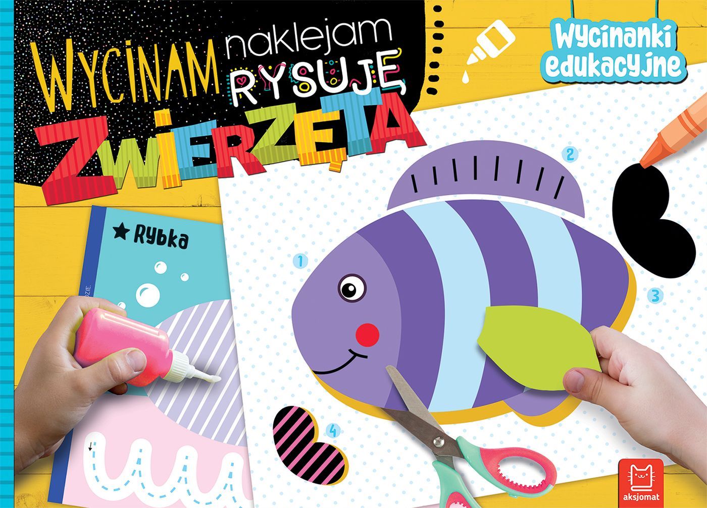 

Wycinam naklejam Zwierzęta Wycinanki edukacyjne
