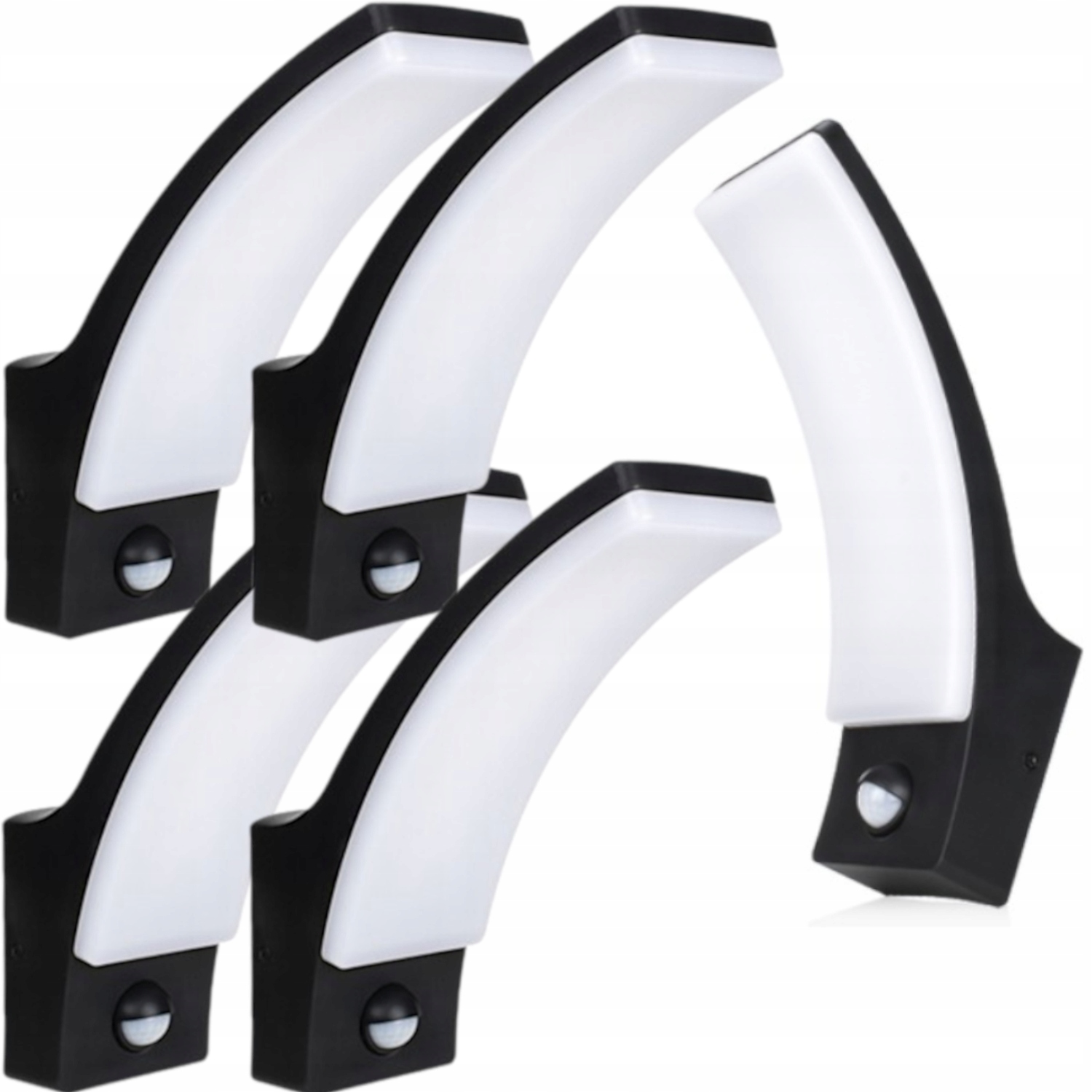 5 x Led fasádní lampa na zeď se senzorem pohybu soumraku