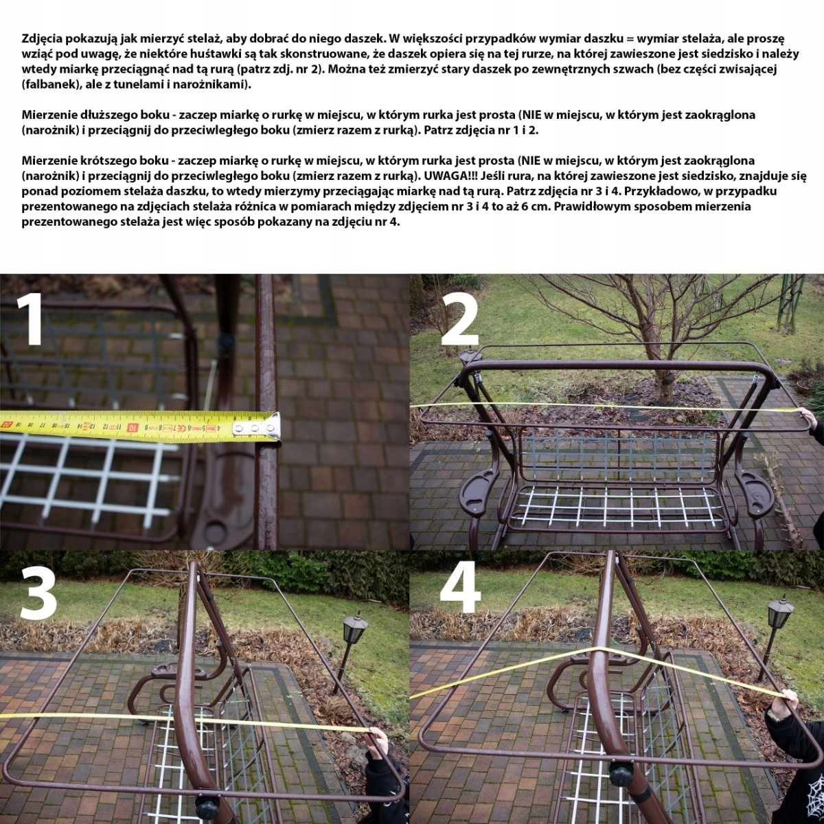 DASZEK DACH NA HUŚTAWKĘ 116X234 ZIELONY Kod producenta Luksart Daszek na Huśtawkę Ogrodową 116x234