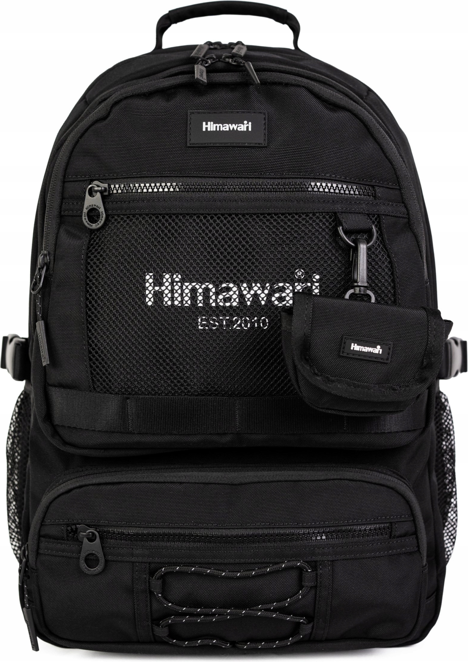Batoh na notebook Himawari Hike L do práce do školy, veľký, priestranný, čierny
